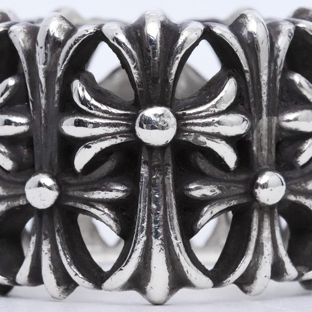 CHROME HEARTS Cemetery Cross Ring Silver Size JP 26