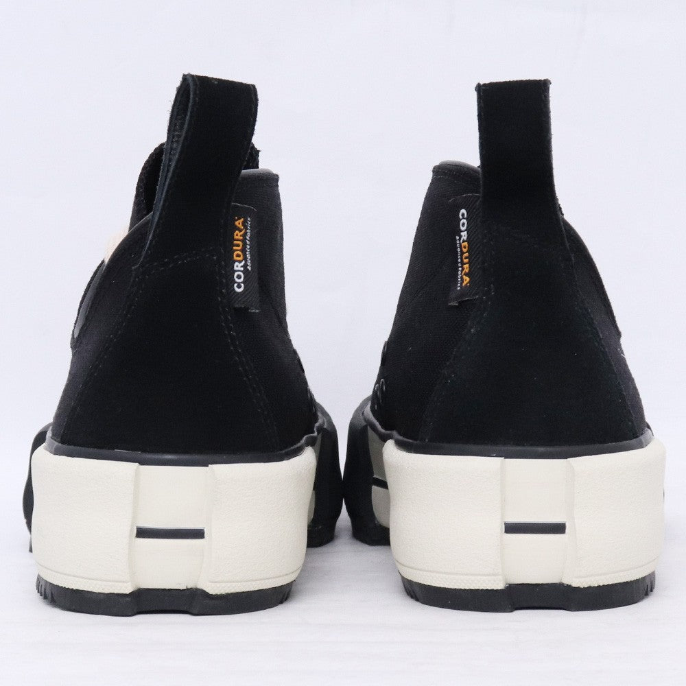 Devoa Black Nylon Low-Cut Sneakers Size 25.5cm