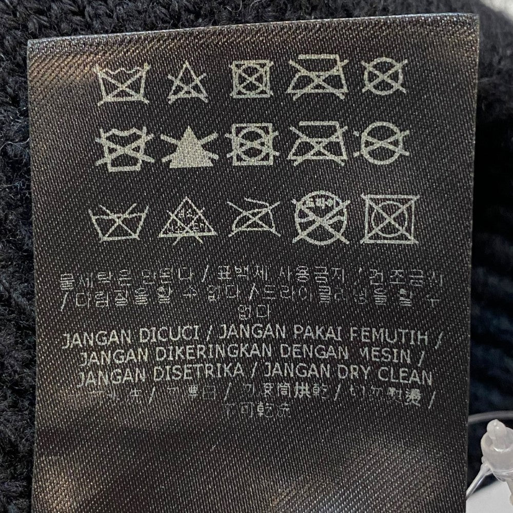 FENDI Black Wool Knit Beanie Size F