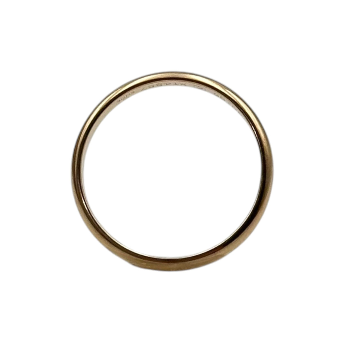 Cartier 18K Pink Gold Band Ring Size JP 15.5