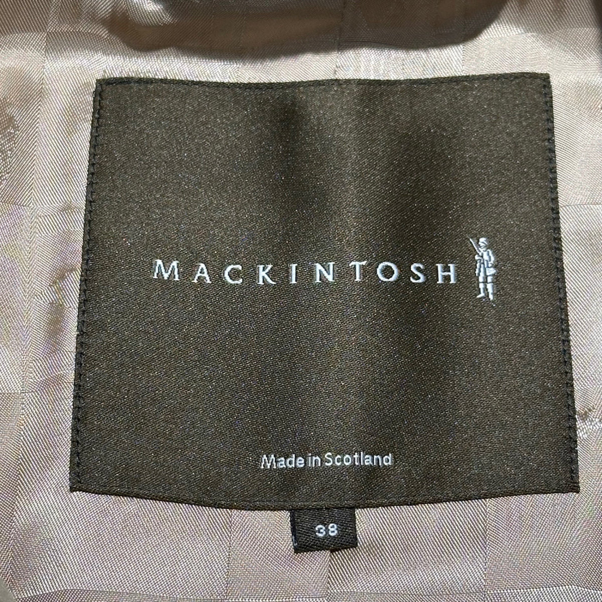 MACKINTOSH Melton Double Half Coat Ivory Size 38