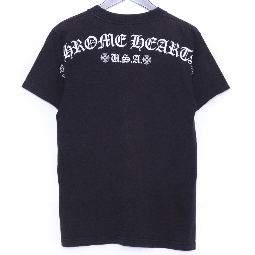 CHROME HEARTS Old Arch Logo Print T-Shirt Black Size S