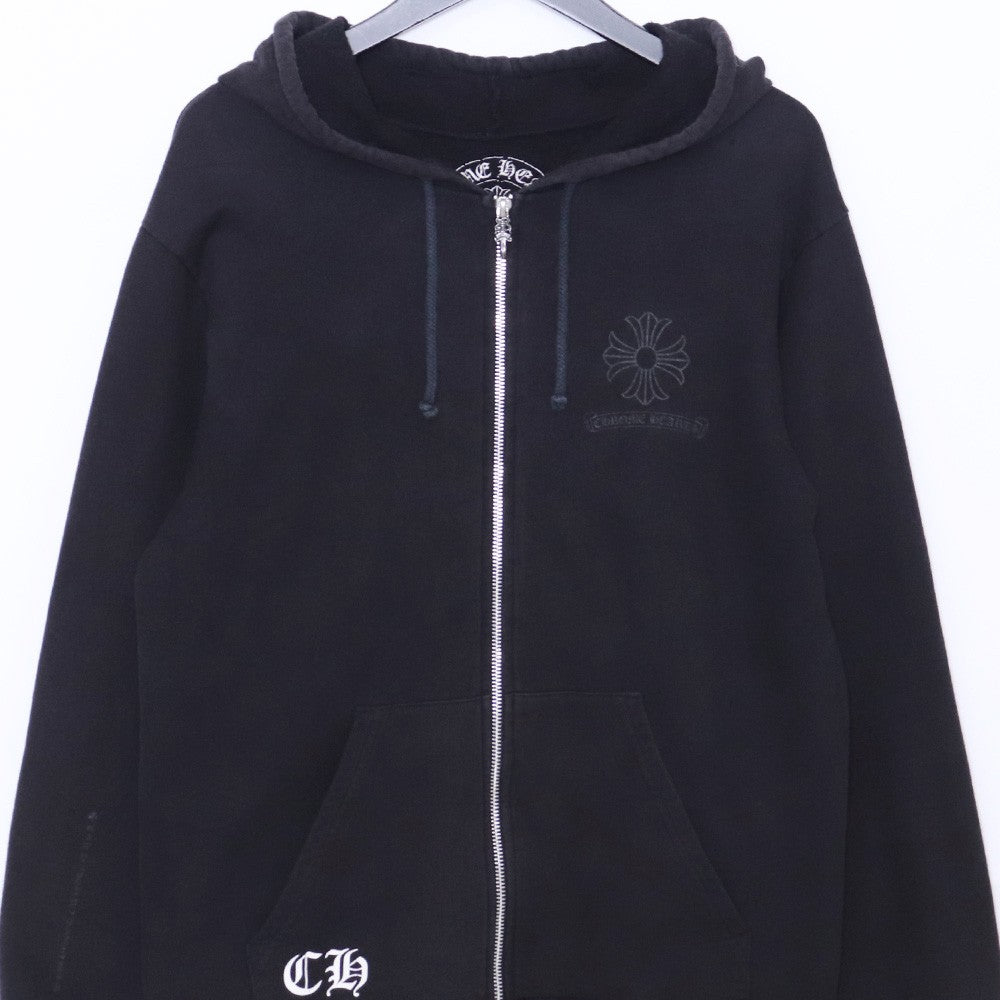 Chrome Hearts Old CH Plus Dagger Zip Hoodie Black Size L