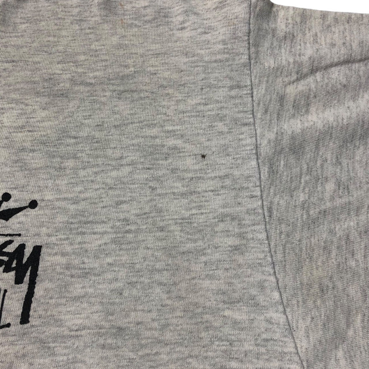 STUSSY 90s Old Skool 1992 T-Shirt Gray/Black Size SIZE L