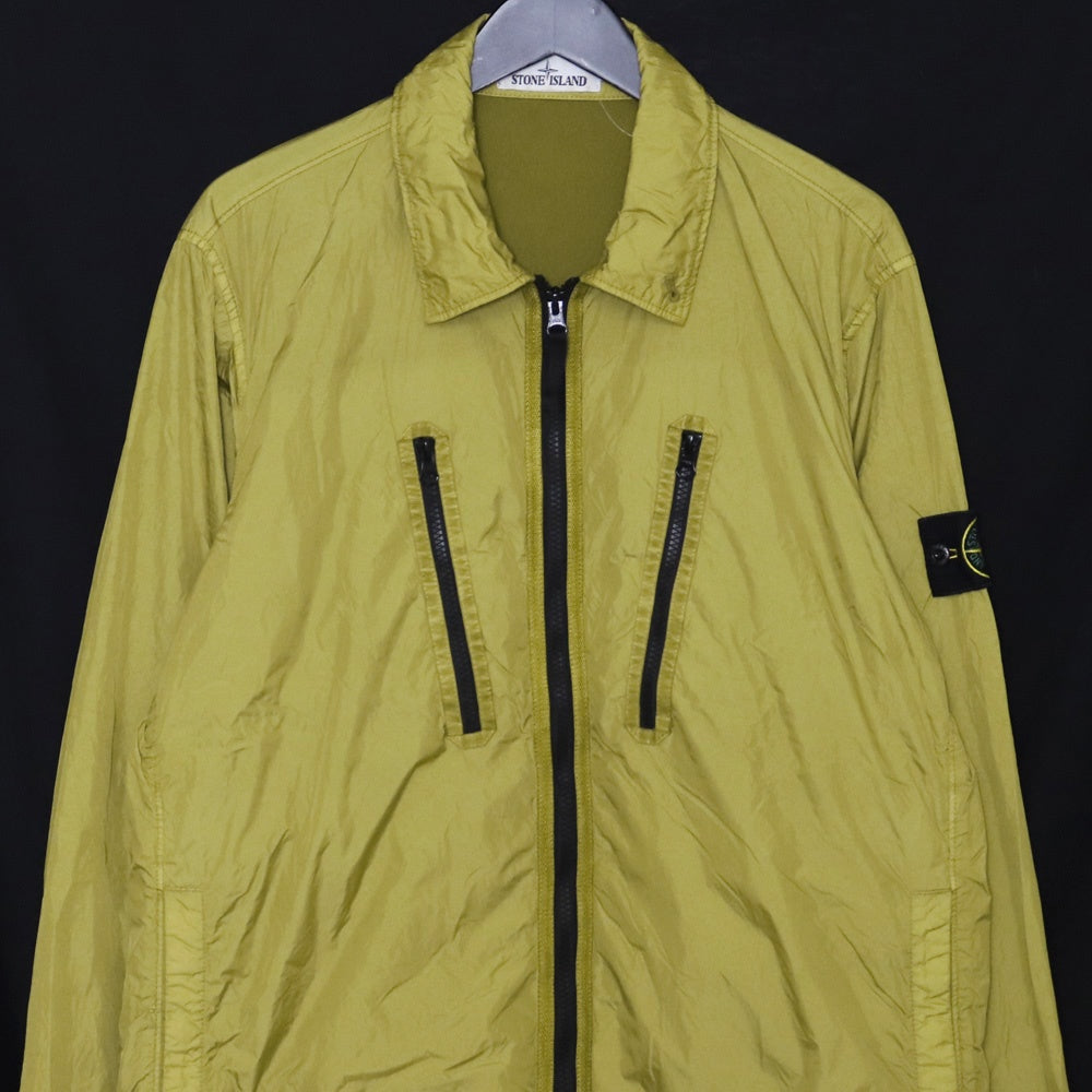 STONE ISLAND Garment Dyed Crinkle Reps Jacket Green Size M