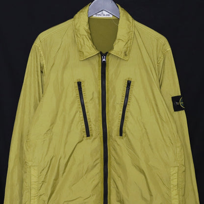 STONE ISLAND Garment Dyed Crinkle Reps Jacket Green Size M