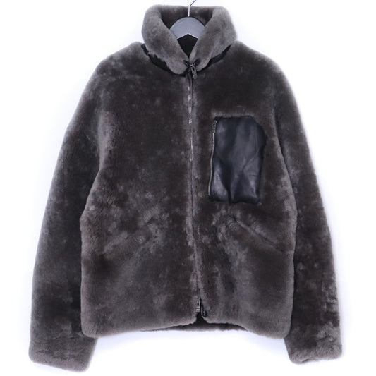 DEVOA 23AW Mouton Jacket Warm Gray Size 1