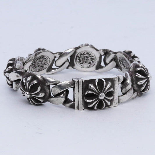 CHROME HEARTS CROSS LINK Bracelet Silver