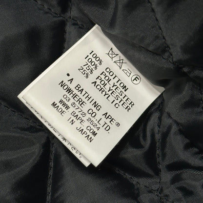 Bape A BATHING APE Shearling Collar Flight Jacket Size L