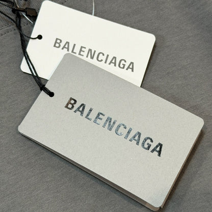 BALENCIAGA 25SS Human Being Print T-Shirt Gray Size 3