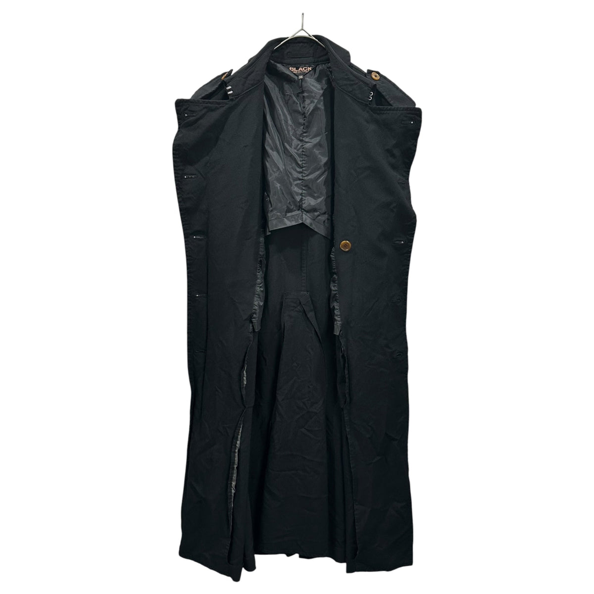 BLACK COMME des GARCONS 21AW Polyester Coat Black Size XS