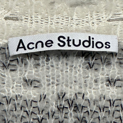 Acne Studios Destroyed Chidori Pattern Wool Knit Size S