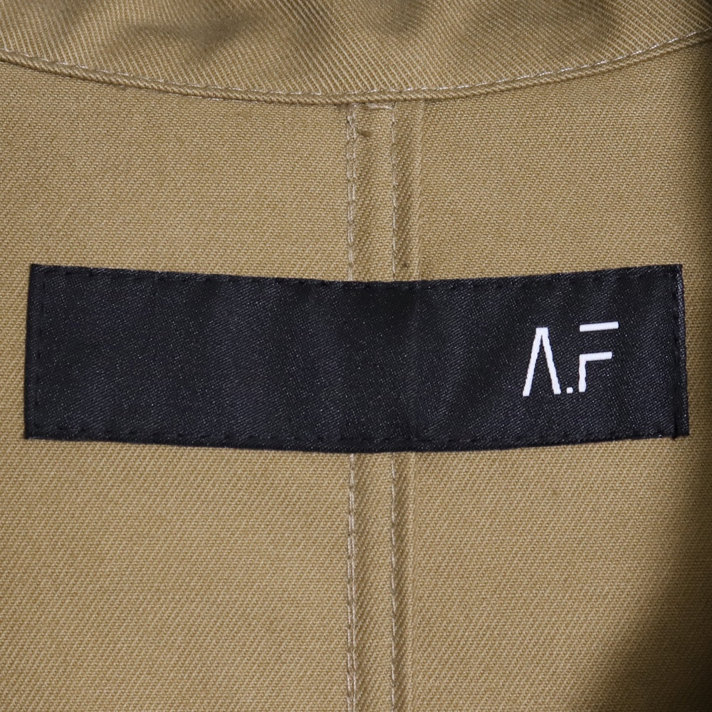 A.F ARTEFACT 25SS Twill Half Sleeve Shirt Beige Size 1