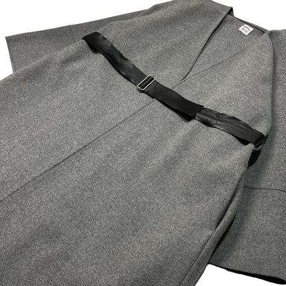 SUNSEA 14AW No Hood Jedi Coat Grey Black Size SIZE 2