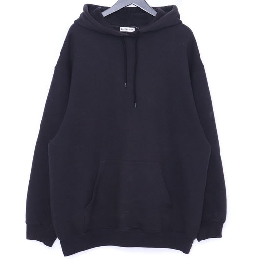BALENCIAGA Back Logo Hoodie Black Size S