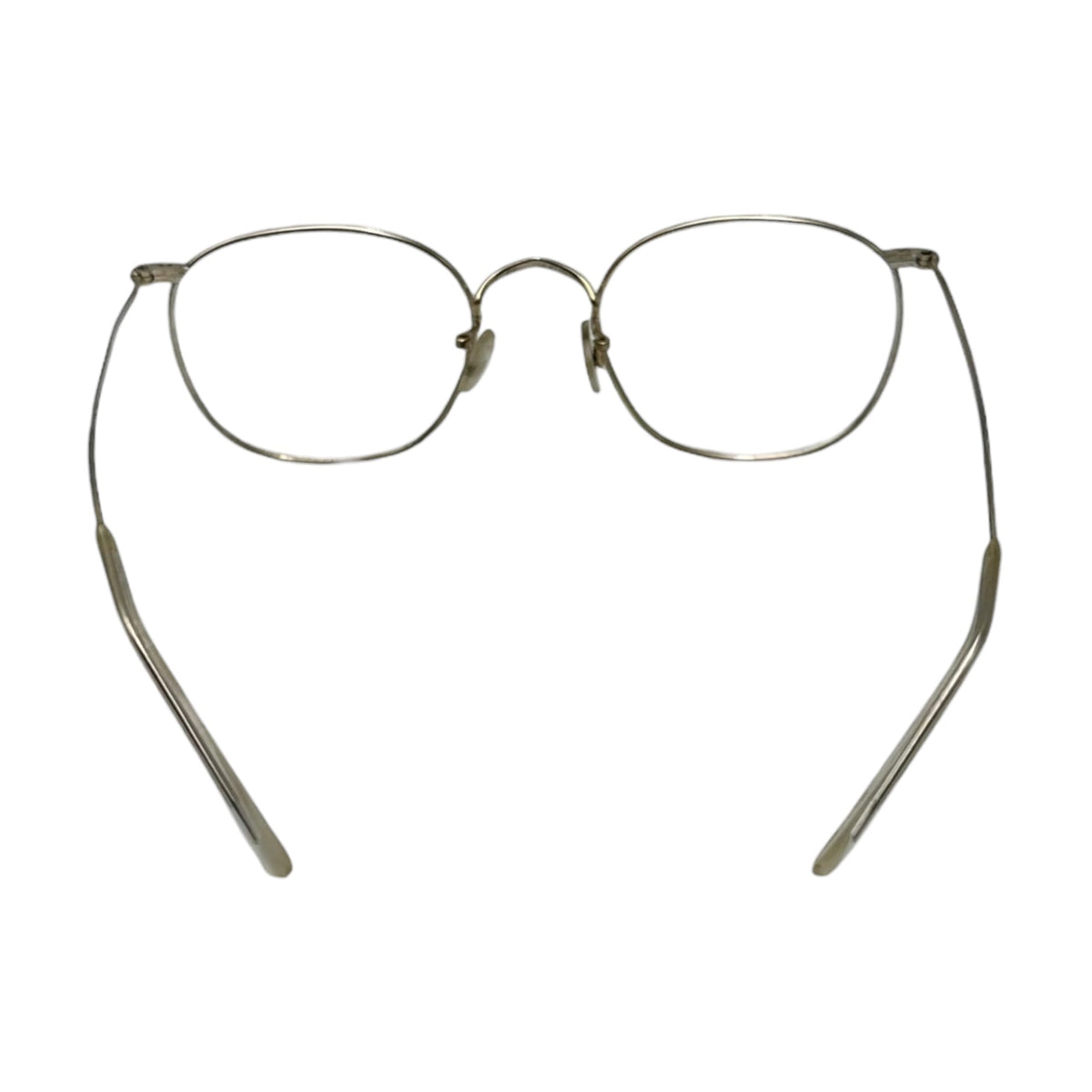 SAVILE ROW 1970s 14KT Metal Frame Vintage Glasses Silver