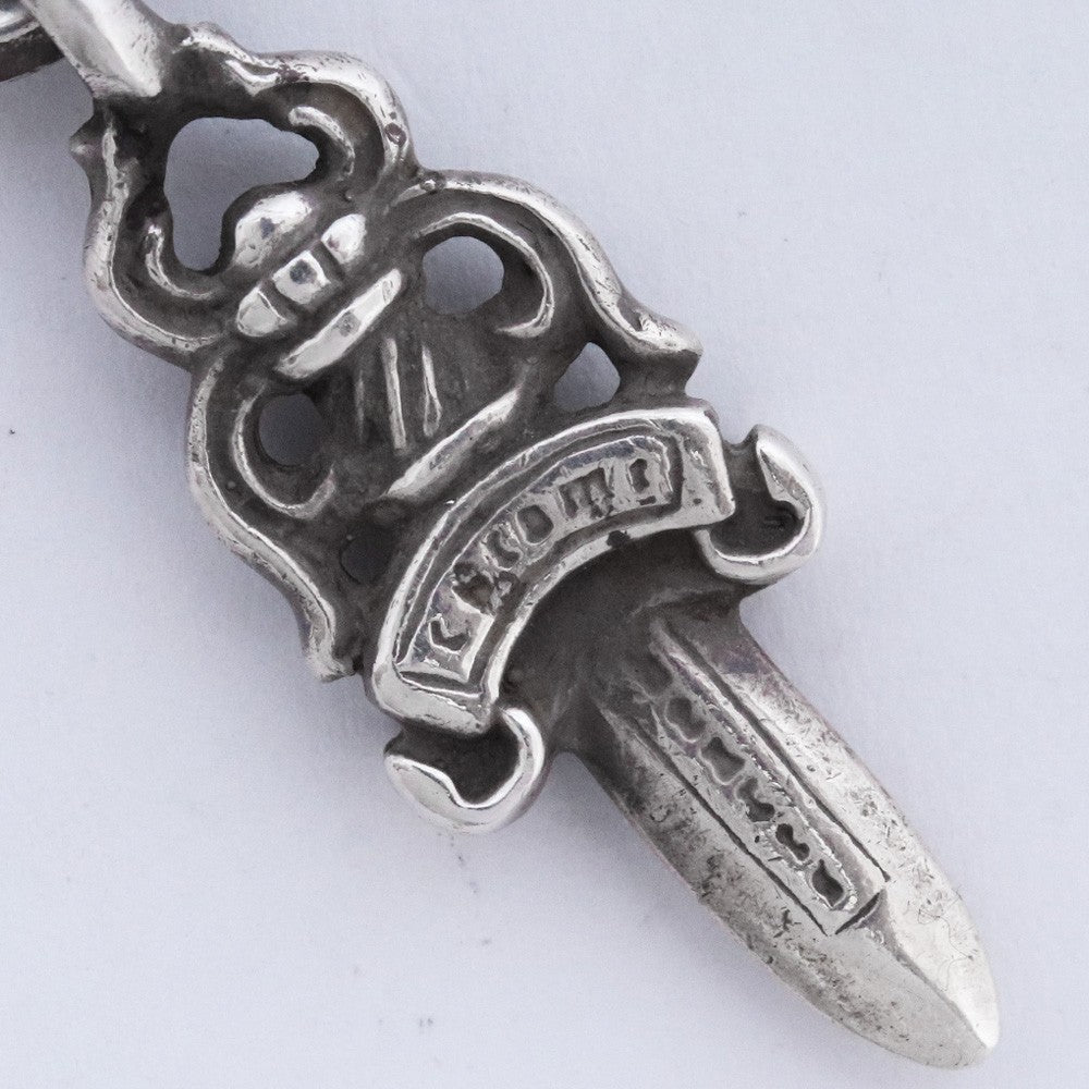 CHROME HEARTS #5 Dagger Charm Necklace Silver Size #5