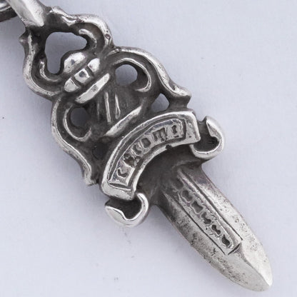 CHROME HEARTS #5 Dagger Charm Necklace Silver Size #5