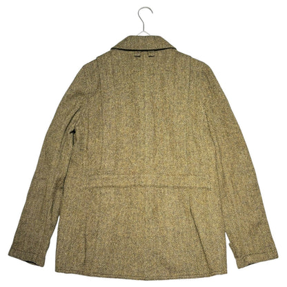 RRL Herringbone Wool Hunting Jacket Brown Size 3