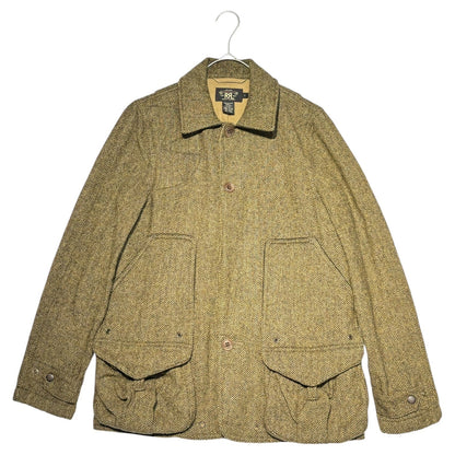 RRL Herringbone Wool Hunting Jacket Brown Size 3