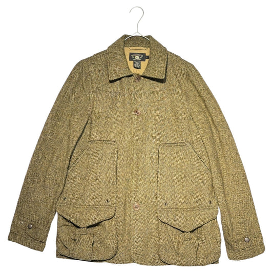 RRL Herringbone Wool Hunting Jacket Brown Size 3