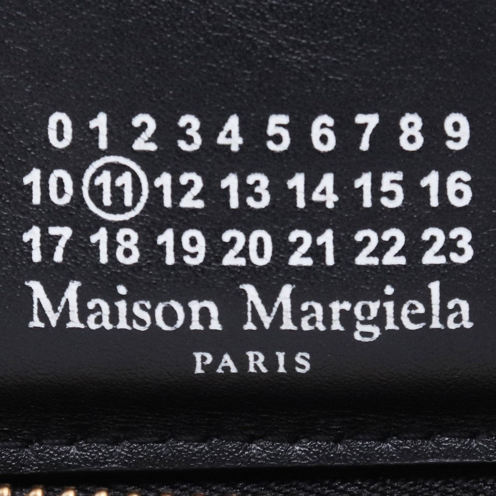 MAISON MARGIELA Around Zip Leather Wallet Black Size F