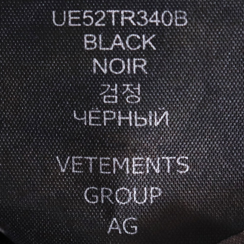 VETEMENTS Devil Wears Patched T-Shirt Black Size XS