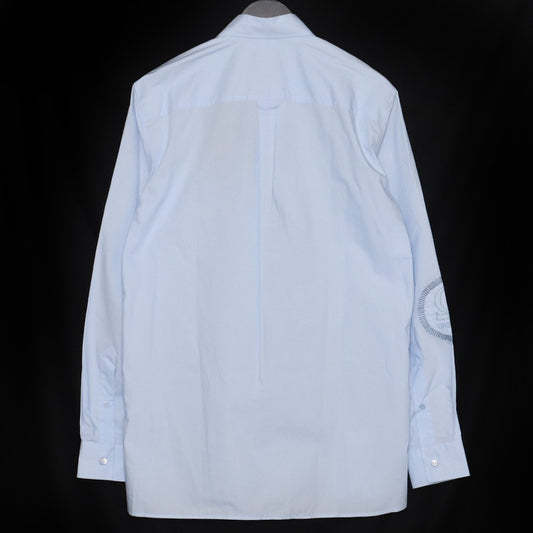 RAF SIMONS 21SS Archive Embroidery Shirt Light Blue Size 46