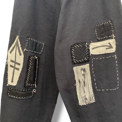 HEIKKI SALONEN Cropped Sweatpants Black Size M