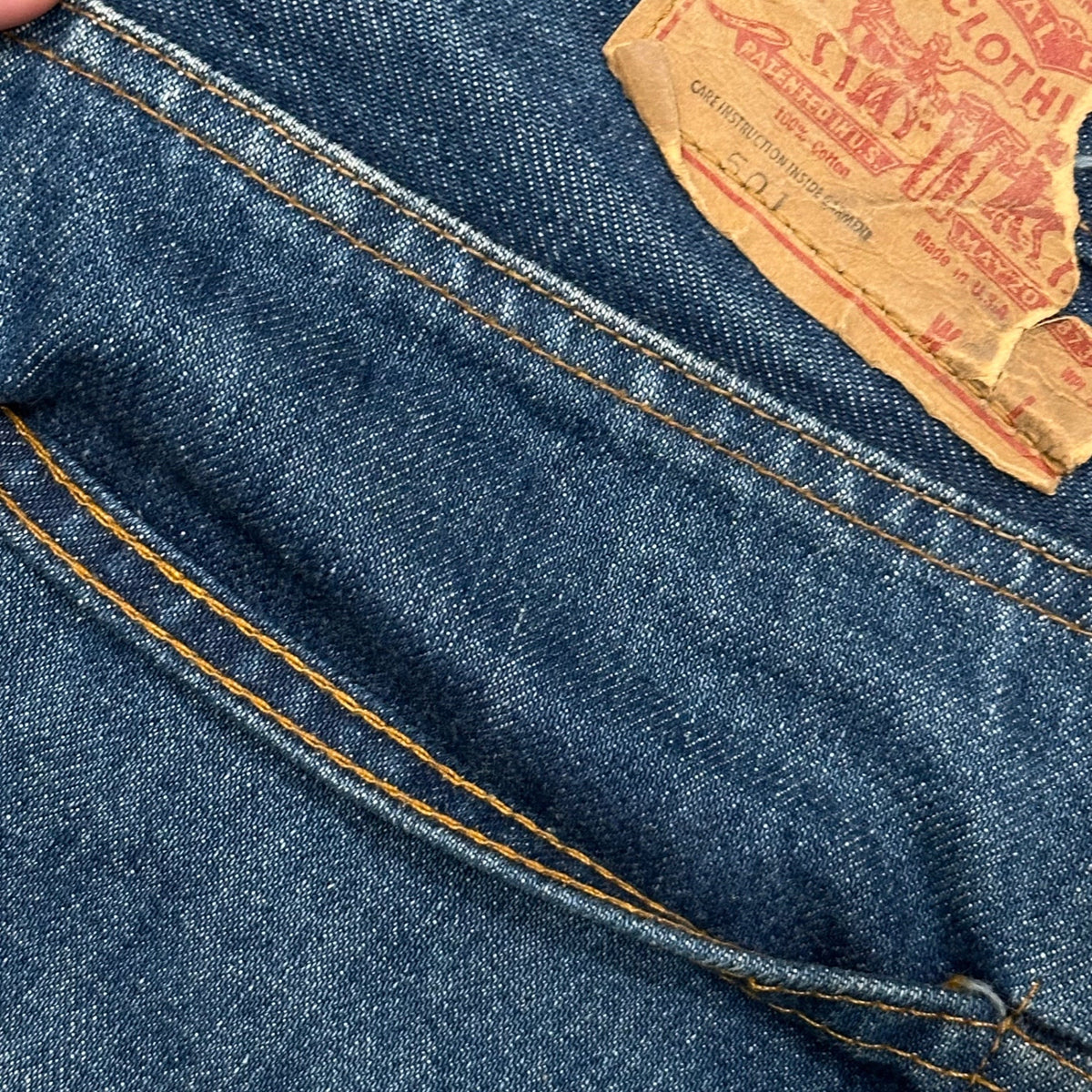 Levi's 80s Vintage 501 Late 66 Selvedge Jeans Pants Size W35