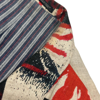 YOHJI YAMAMOTO POUR HOMME 18SS Collage Linen Jacket Size 2