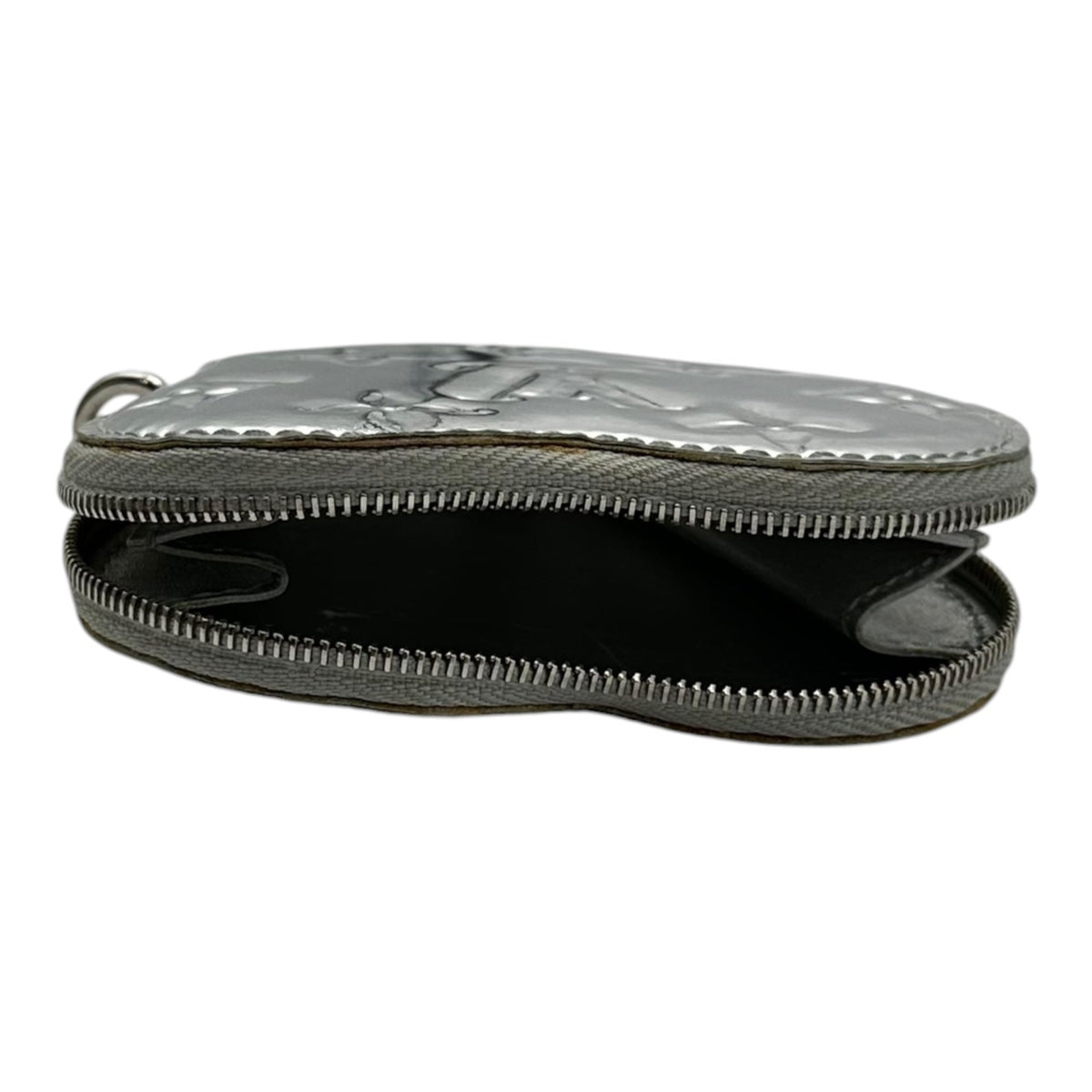 LOUIS VUITTON Monogram Miroir Porte Monnaie Pouch Silver