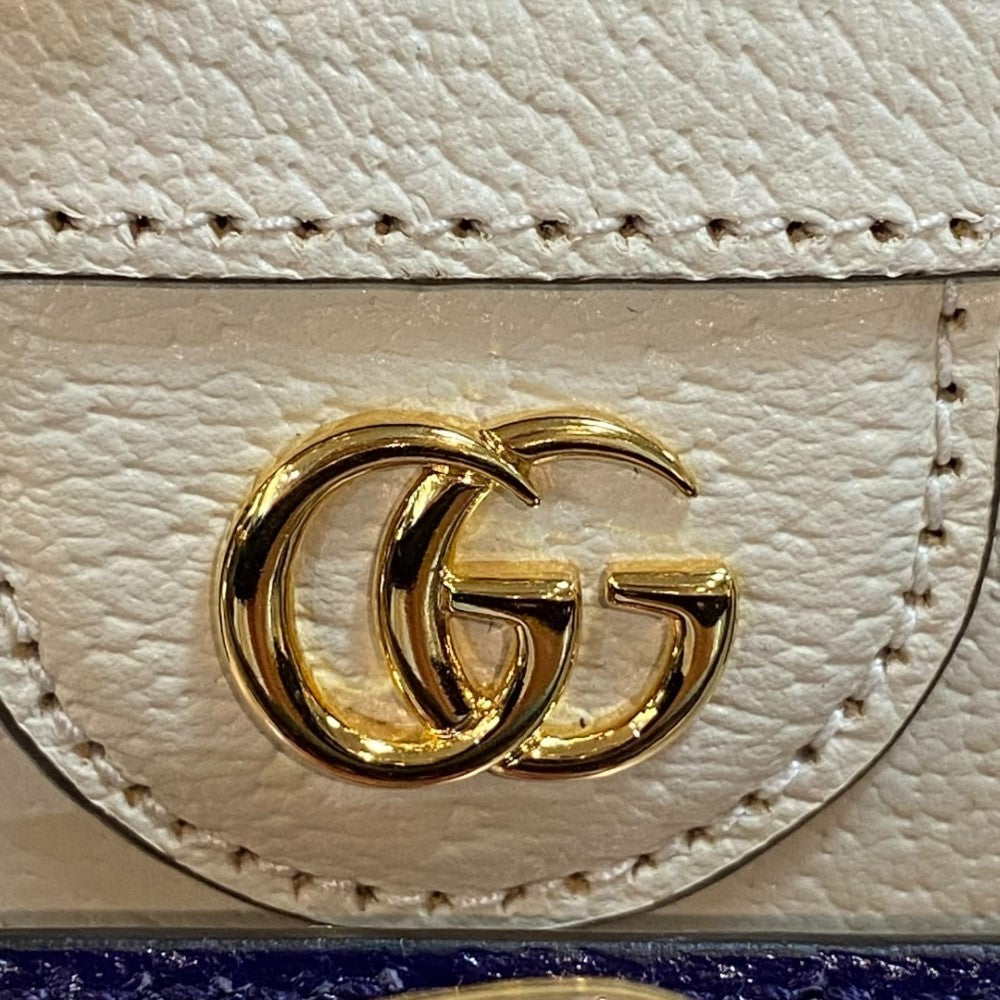 GUCCI Diana Bamboo Dome Mini Cream White Handbag Size S