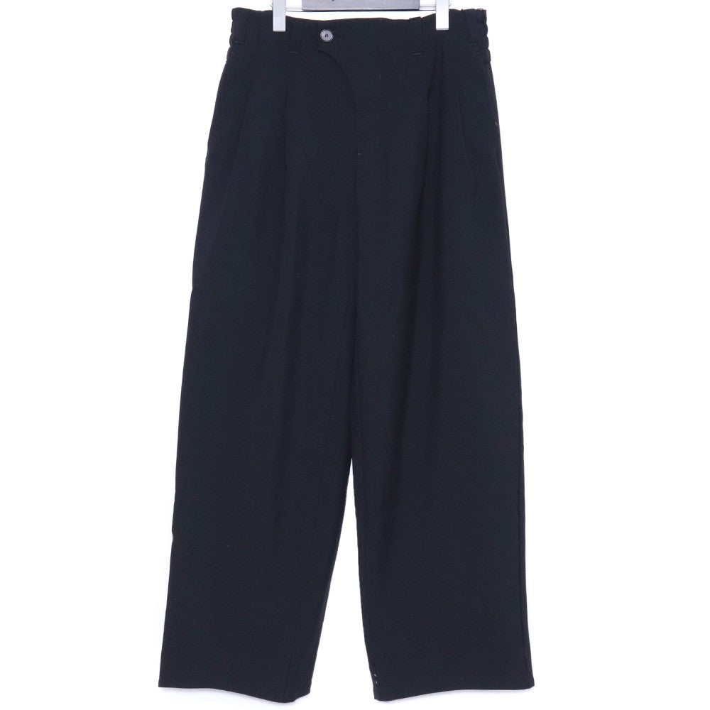 CROMAGNON Gabardine Baggy Pants Black Size 1
