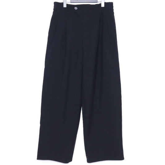 CROMAGNON Gabardine Baggy Pants Black Size 1