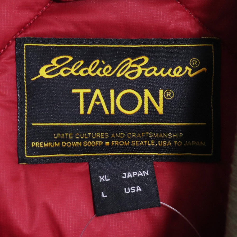 TAION x EDDIE BAUER SKYLINER Down Jacket Khaki Size XL