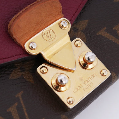 LOUIS VUITTON Monogram Portefeuille Wallet Brown Size F
