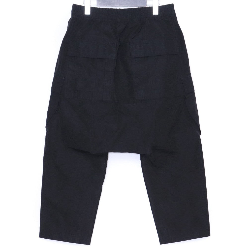RICK OWENS 22SS Cargo Cropped Sarouel Pants Black Size 46