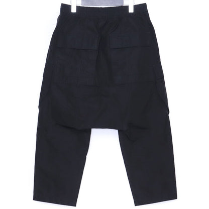 RICK OWENS 22SS Cargo Cropped Sarouel Pants Black Size 46