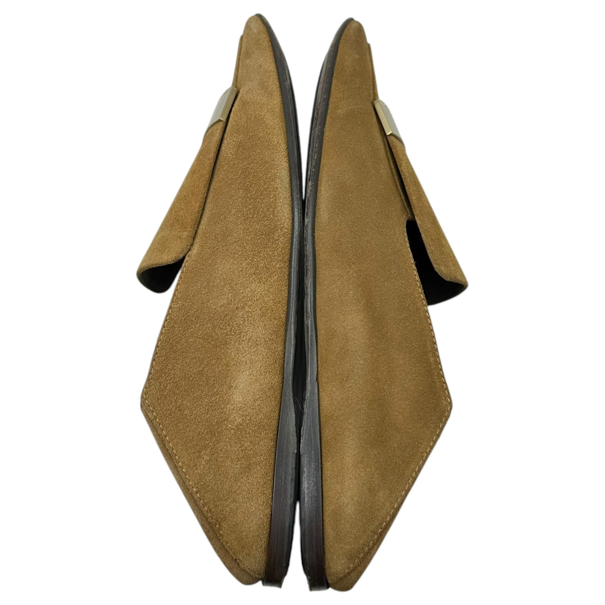 Sergio Rossi 23SS Metal Plate Loafers Beige Size 5 1/2