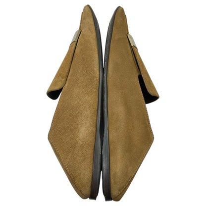 Sergio Rossi 23SS Metal Plate Loafers Beige Size 5 1/2