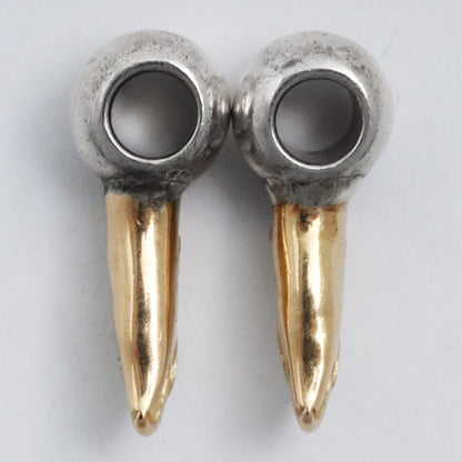 TARO WASHIMI Eagle Head Beads 2-Piece Gold Silver Size F