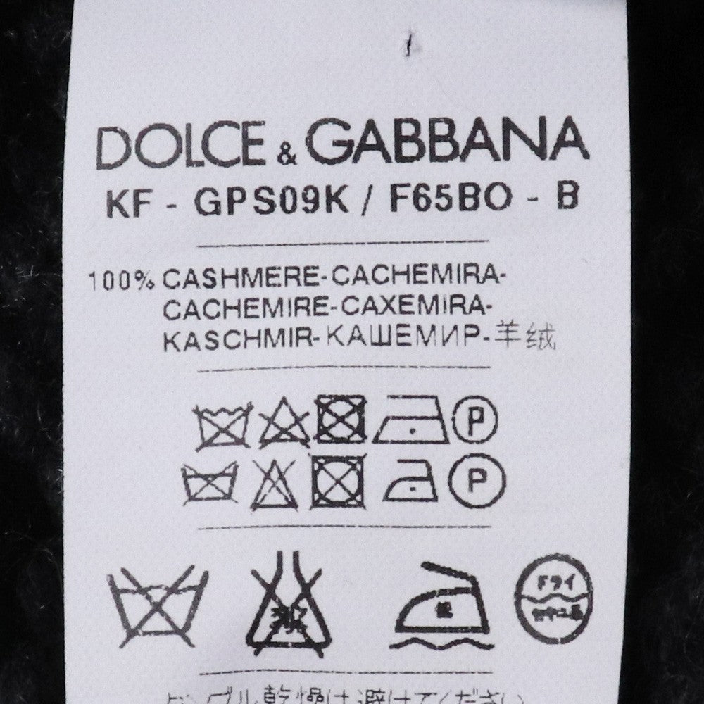 DOLCE&GABBANA Cashmere Blend Scarf Black/Gray Size ONE SIZE