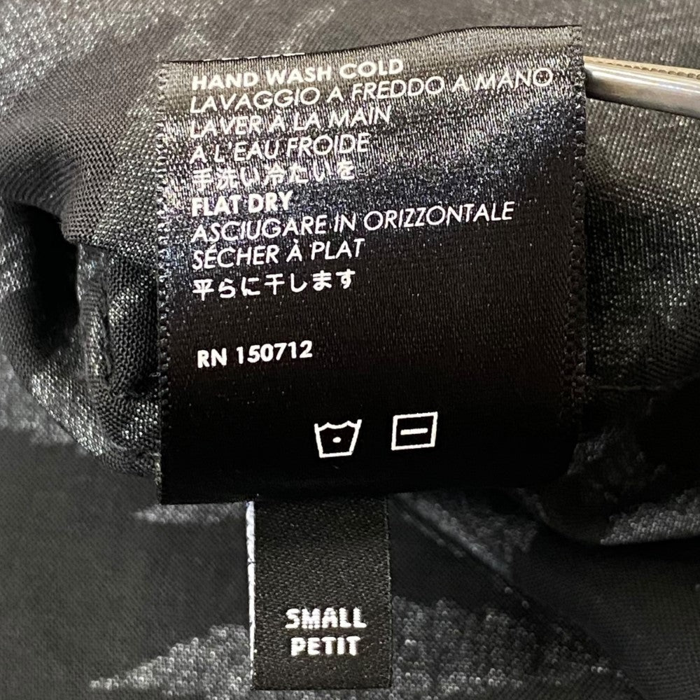 AMIRI Leaf Tencel SS Aloha Shirt Black White Size S