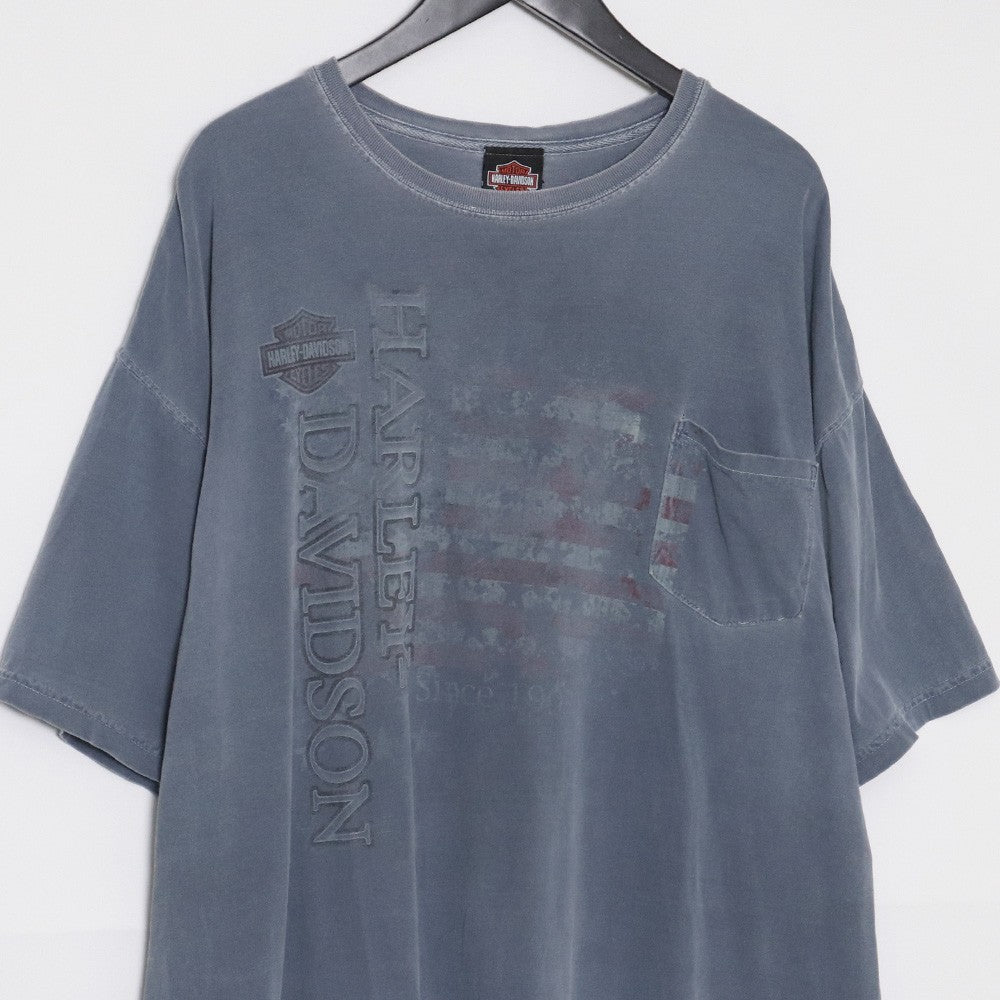 HARLEY DAVIDSON Virginia Beach Band T-Shirt Blue Size 2XL