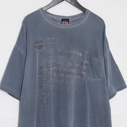 HARLEY DAVIDSON Virginia Beach Band T-Shirt Blue Size 2XL