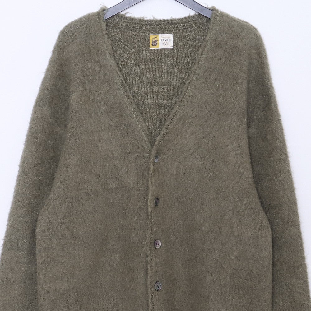 SAINT MICHAEL 24AW Mohair Cardigan Khaki Size L
