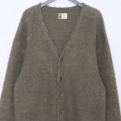 SAINT MICHAEL 24AW Mohair Cardigan Khaki Size L