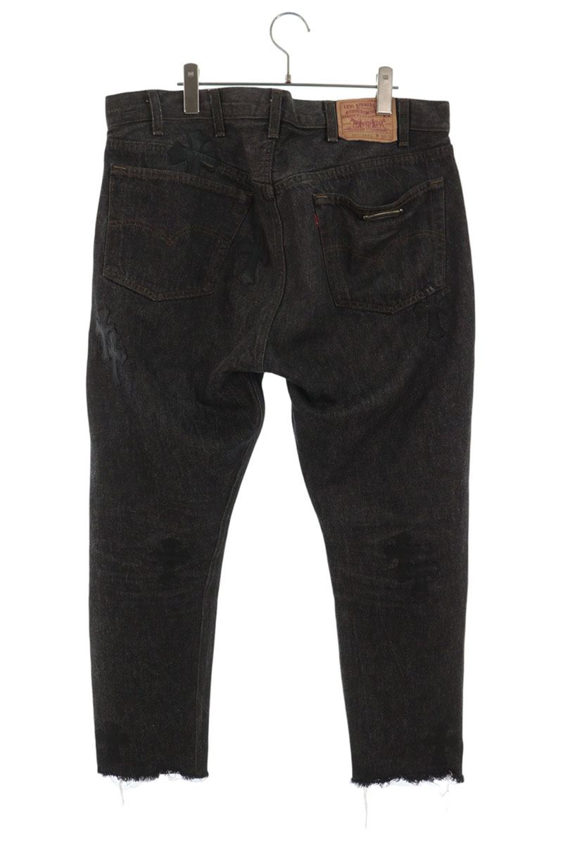 Chrome Hearts U VNTG JEAN BLK RED TAB Patch Jeans Size 36