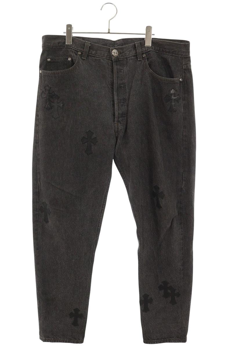Chrome Hearts U VNTG JEAN BLK RED TAB Patch Multi Size 36